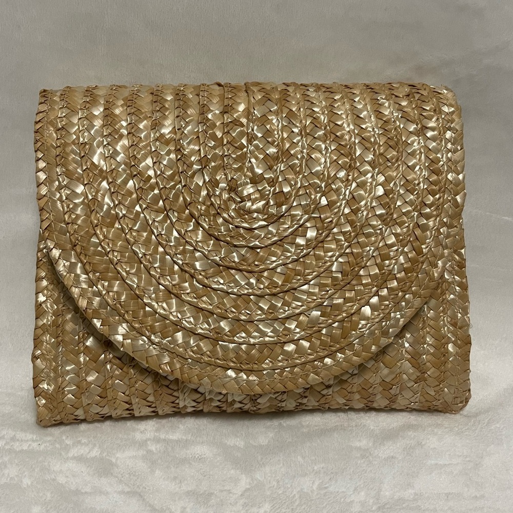 EWC Woven Clutch purse Spring Boho cottagecore perfect for Easter - Picture 2 of 11